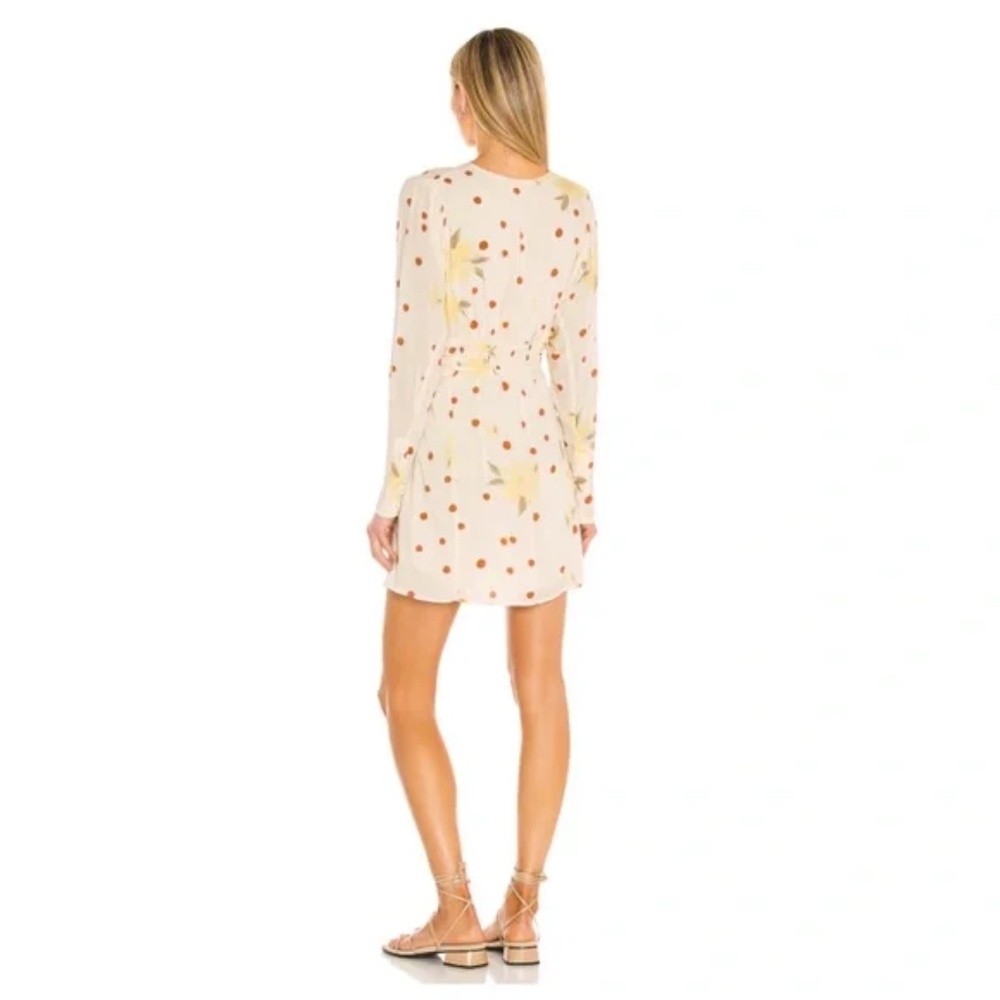 FREE PEOPLE Floral Long Sleeve Minidress in Sunshine Combo - Picture 3 of 9